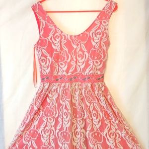 Hello Kitty sz 14 Kids, Pink-White Midi Dress, NWOT